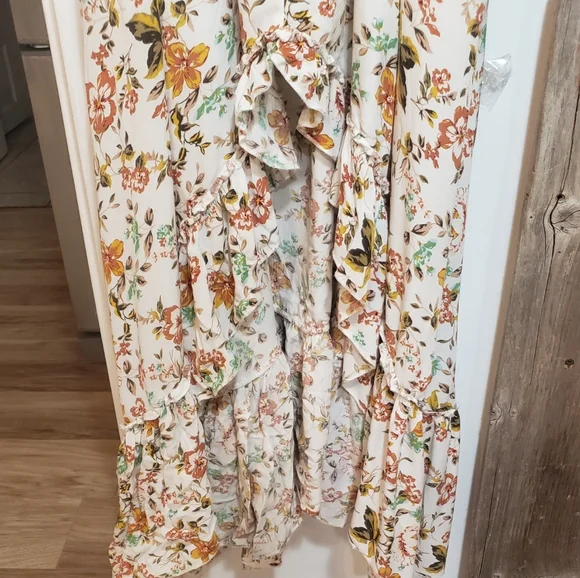 Petal And Pup Long Floral High Low Hemline Dress,ruffles,boho,size 8 - Picture 6 of 7